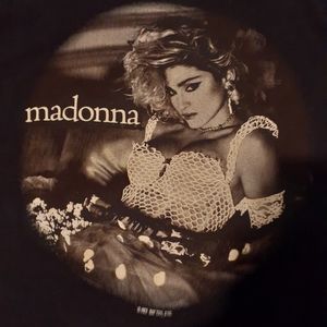 Madonna 85' Virgin tour sleevless t-shirt in black, medium size. ORIGINAL